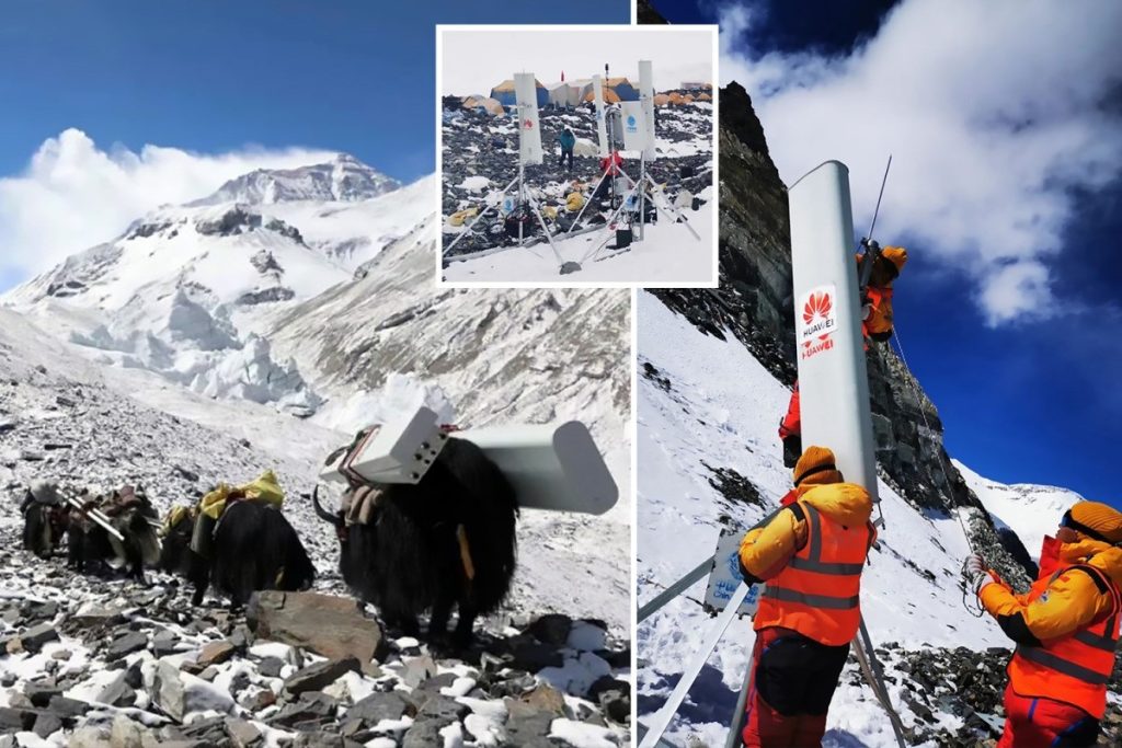 ارائه بالاترین شبکه 5G (نسل پنجم) جهان بر فراز کوه Everest اورست