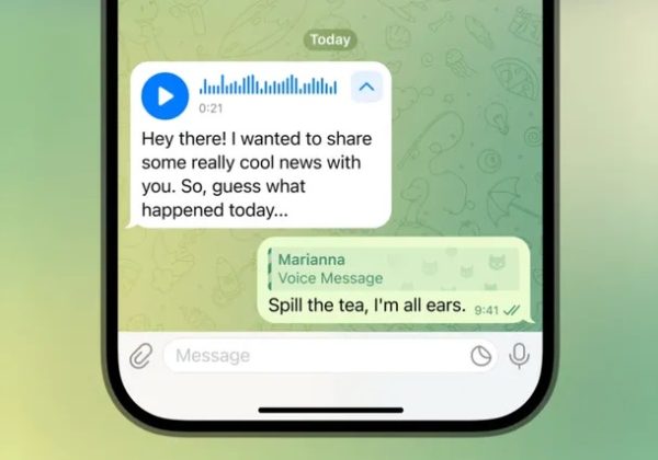 امکان تبدیل فایل صوتی به متنی در آخرین آپدیت تلگرام